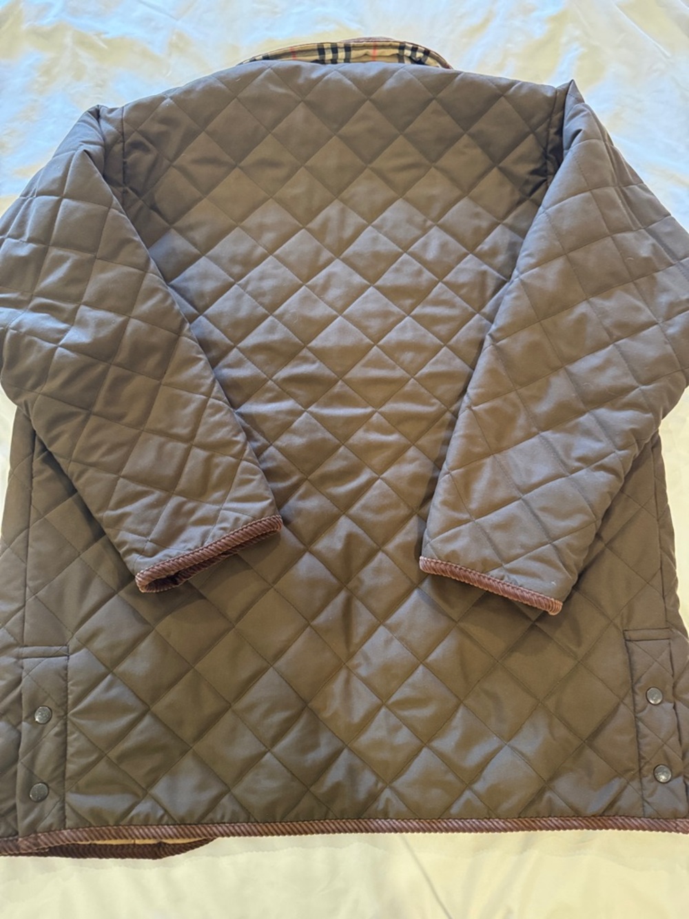 Burberrys Vintage Brown Quilted Jacket - Picture 7 of 10